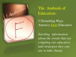 5 Disturbing Ways America Fails Educators