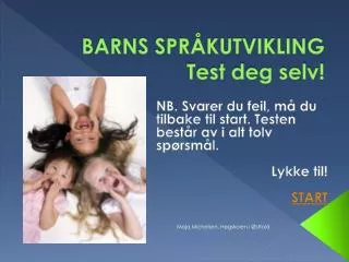 barns spr kutvikling test deg selv
