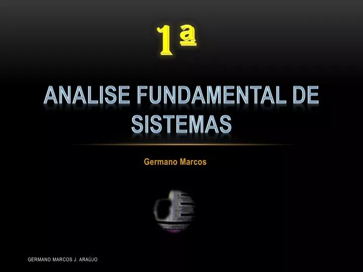 analise fundamental de sistemas