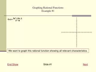 Graphing Rational Functions Example #1