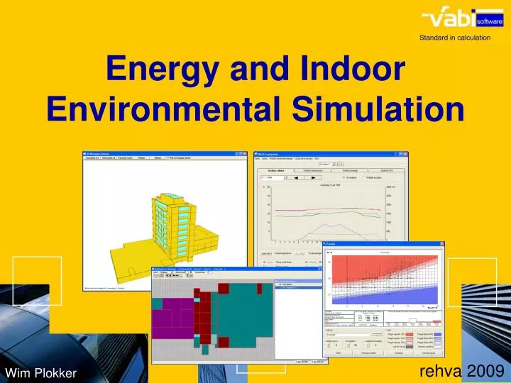 energy and indoor environmental simulation