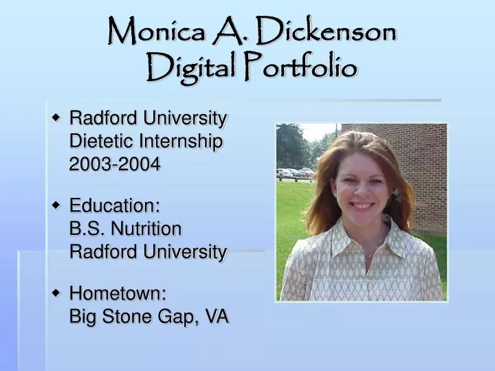 monica a dickenson digital portfolio
