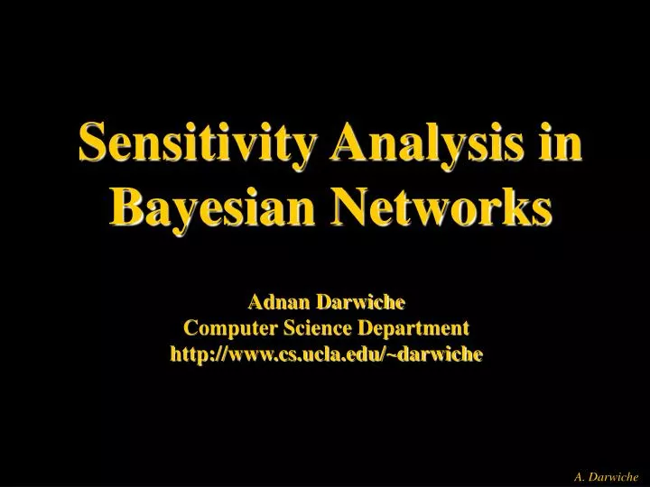 sensitivity analysis in bayesian networks