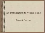 PPT - An Introduction to Visual Basic PowerPoint Presentation, free ...