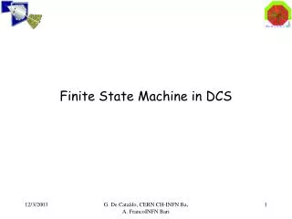 Finite State Machine in DCS