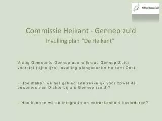 commissie heikant gennep zuid