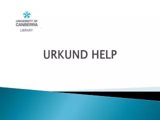 URKUND HELP