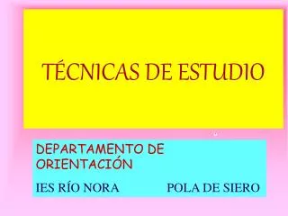 t cnicas de estudio
