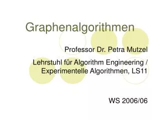 graphenalgorithmen