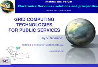 GRID COMPUTING TECHNOLOGIES FOR PUBLIC SERVICES