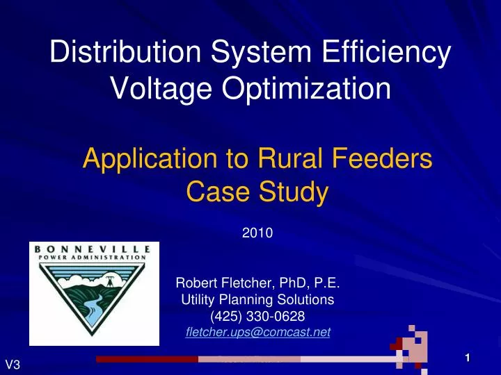 distribution system efficiency voltage optimization