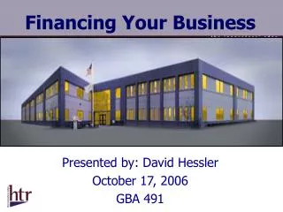 Financing Your Business