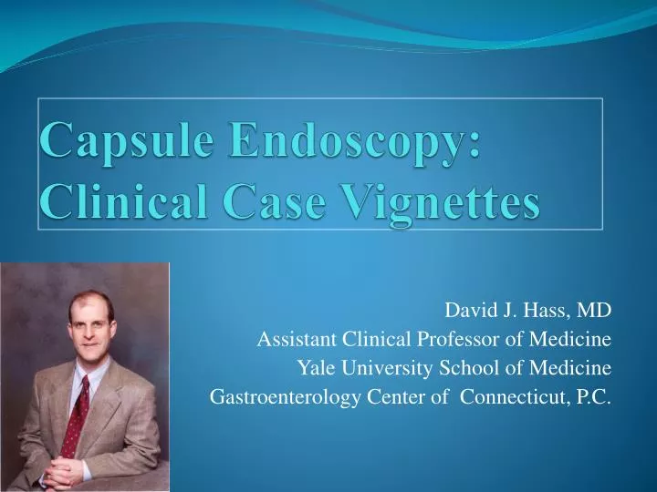 capsule endoscopy clinical case vignettes
