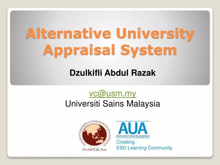alternative university appraisal system