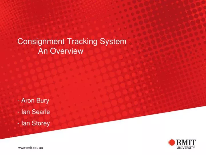 consignment tracking system an overview