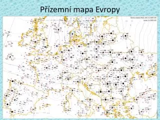 p zemn mapa evropy