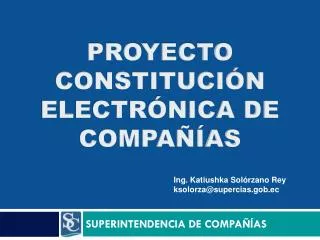 proyecto constituci n electr nica de compa as