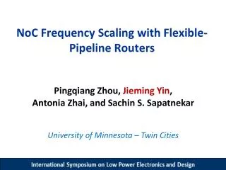 NoC Frequency Scaling with Flexible-Pipeline Routers