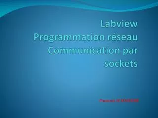 labview programmation r seau c ommunication par sockets
