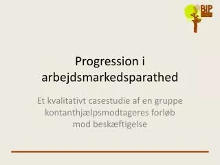 progression i arbejdsmarkedsparathed