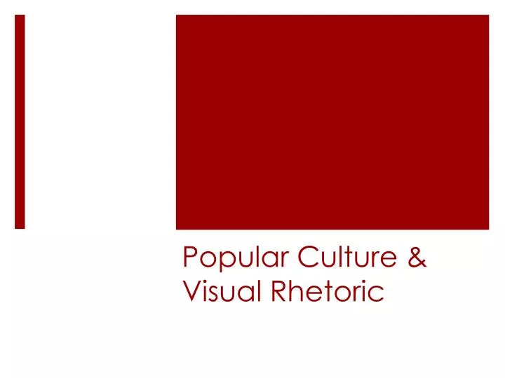 popular culture visual rhetoric