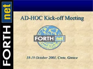 AD-HOC Kick-off Meeting