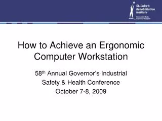 How to Achieve an Ergonomic Computer Workstation