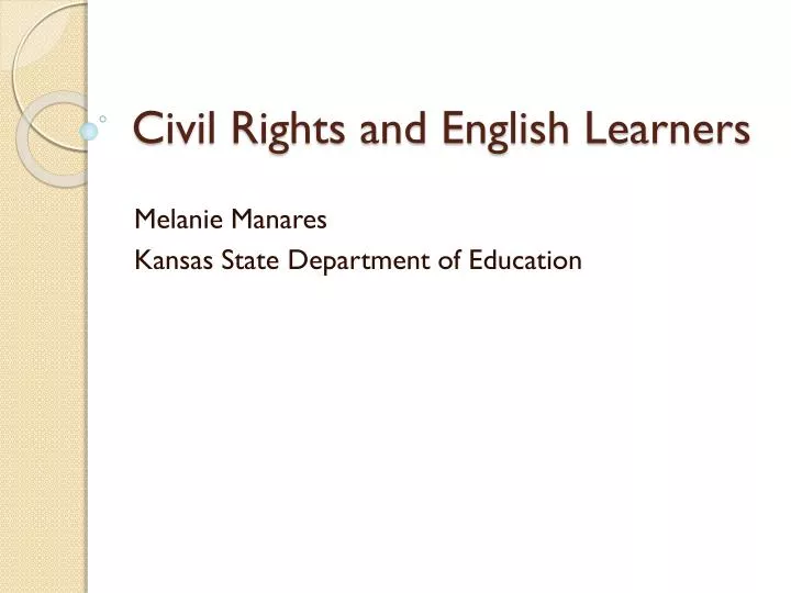 civil rights and english learners