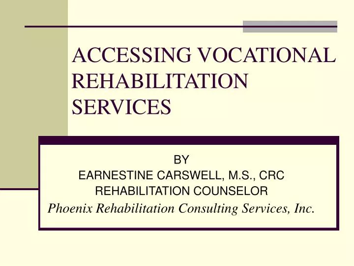 accessing vocational rehabilitation services