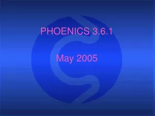 PHOENICS 3.6.1 May 2005