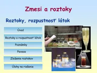 zmesi a roztoky