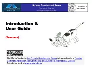 Introduction &amp; User Guide (Teachers)