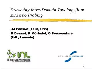 Extracting Intra-Domain Topology from mrinfo Probing