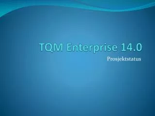 tqm enterprise 14 0