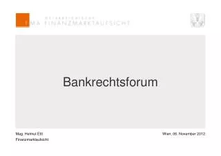 bankrechtsforum