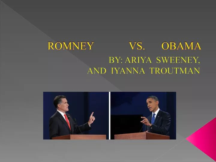 romney vs obama