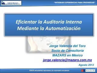 eficientar la auditor a interna mediante la automatizaci n