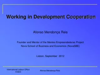 Working in Development Cooperation