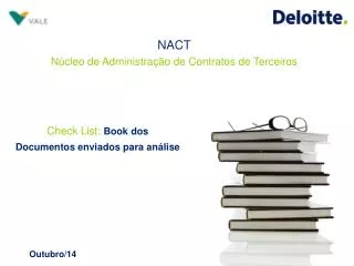 check list book dos documentos enviados para an lise