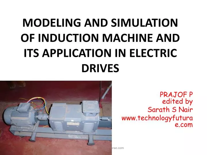 modeling and simulation of induction machine and its application in electric drives
