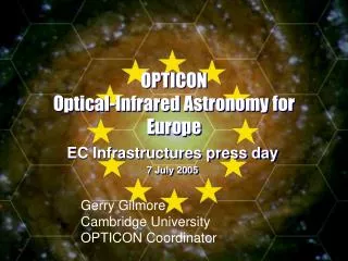 OPTICON Optical-Infrared Astronomy for Europe