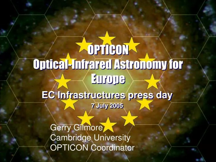 opticon optical infrared astronomy for europe