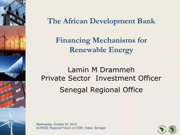 the african development bank financing mechanisms for renewable energy