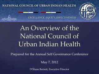 An Overview of the National Council of Urban Indian Health