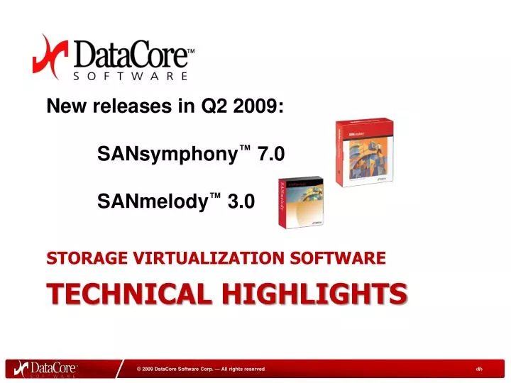 storage virtualization software technical highlights