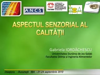 aspectul senzorial al calit ii