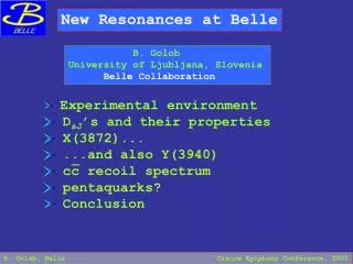 New Resonances at Belle