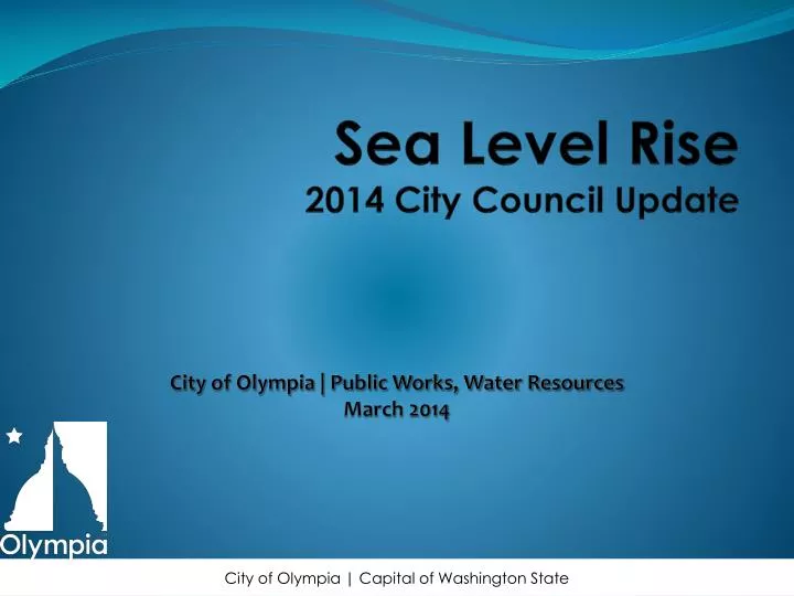 sea level rise 2014 city council update