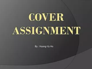 COVER ASSIGNMENT