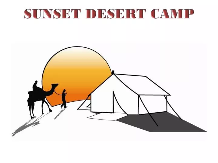 sunset desert camp